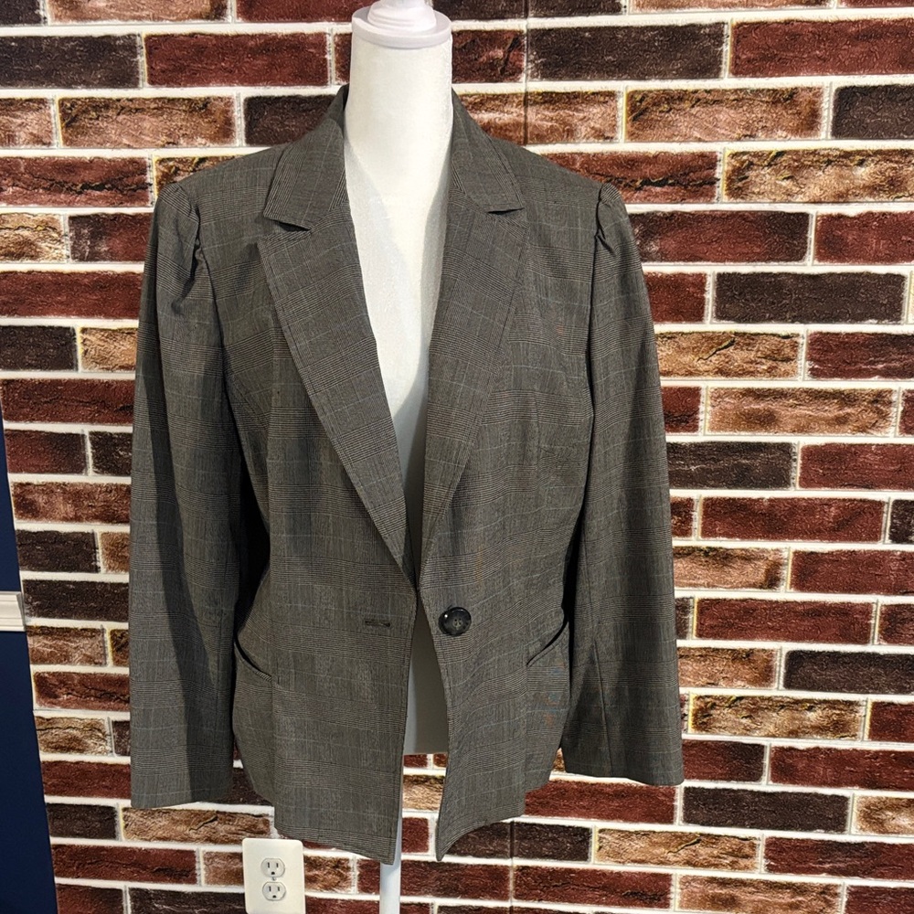 Women's Gray Patterned Suit